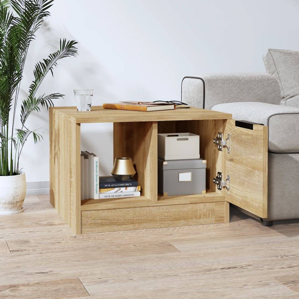 vidaXL Couchtisch Sonoma-Eiche 50x50x36 cm Holzwerkstoff