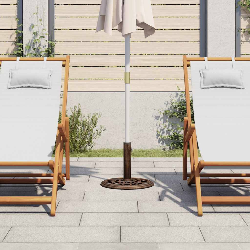 vidaXL Sonnenschirmständer Bronzen 40x40x32 cm Gusseisen