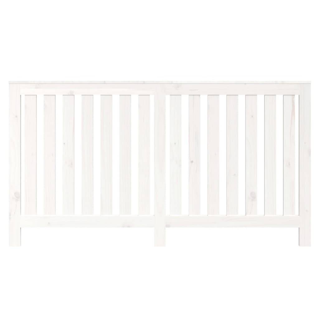 vidaXL Heizkörperverkleidung Weiß 153x19x84 cm Massivholz Kiefer