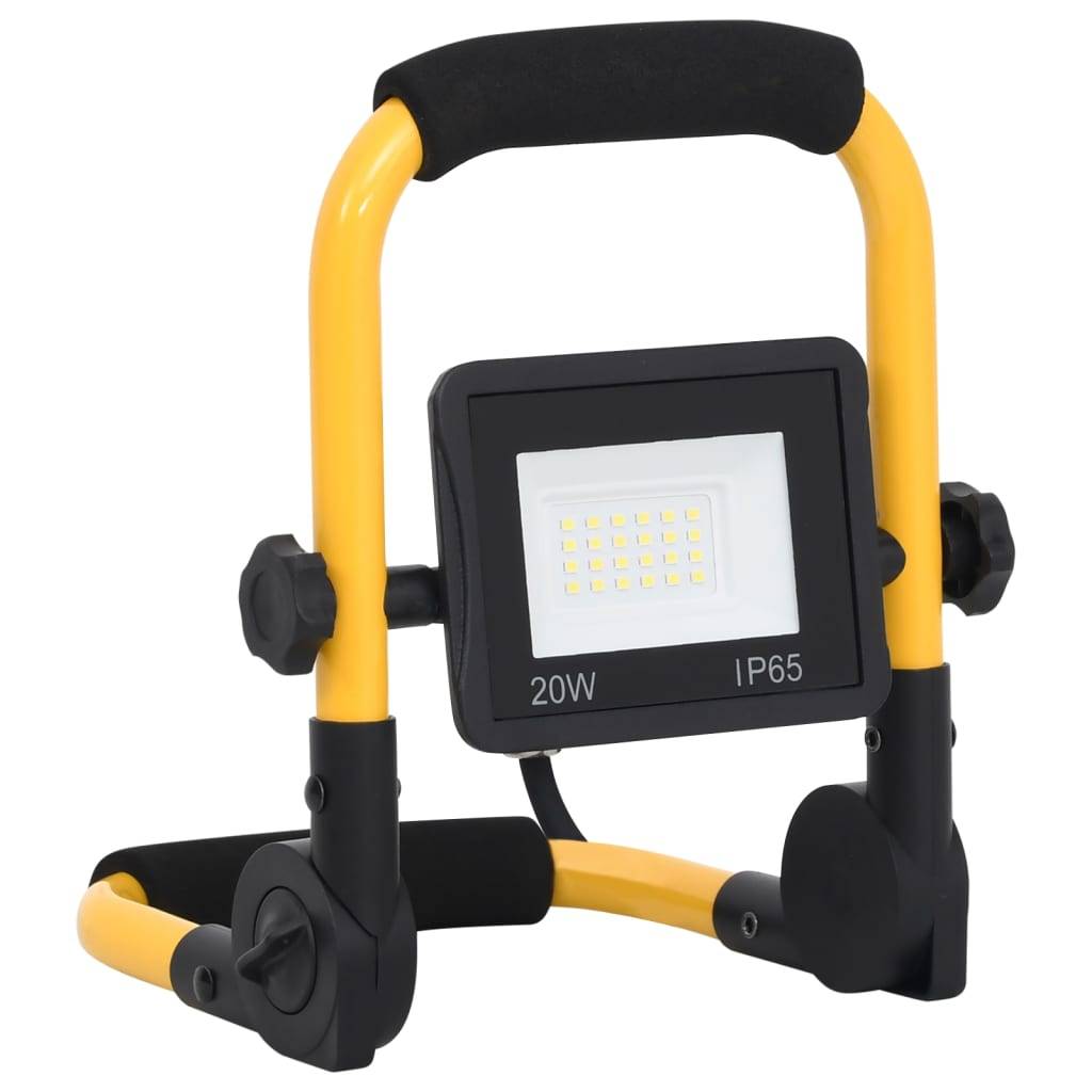 vidaXL LED-Fluter mit Handgriff 20W Kaltweiß