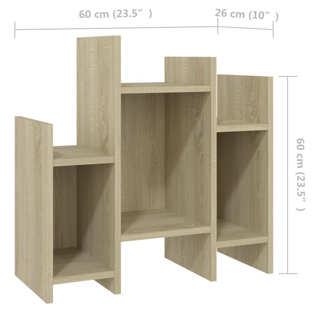 vidaXL Regalschrank Sonoma-Eiche 60x26x60 cm Holzwerkstoff