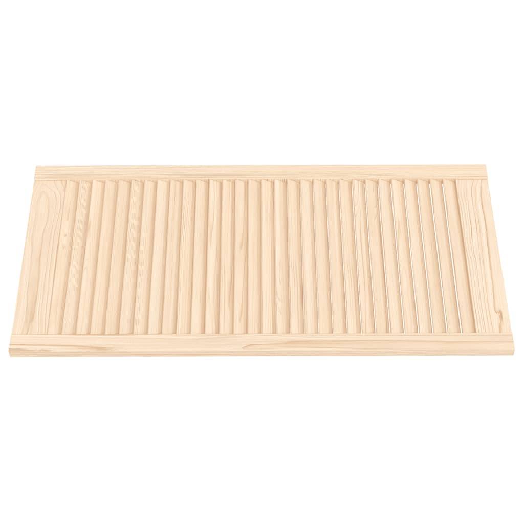 vidaXL Schranktüren Lamellen-Design 2 Stk. 99,3x49,4 Massivholz Kiefer