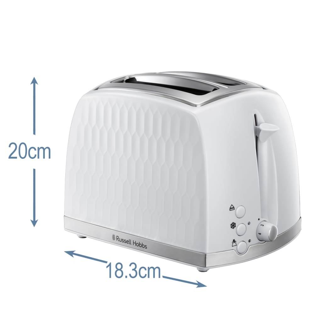 Russell Hobbs 2-Scheiben-Toaster Honeycomb Weiß