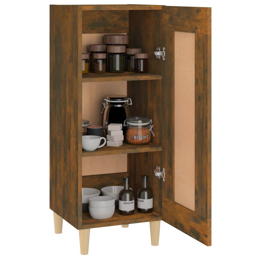 vidaXL Sideboard Räuchereiche 34,5x34x90 cm Holzwerkstoff