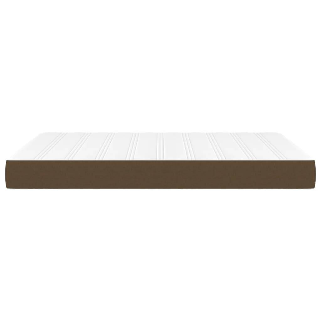 vidaXL Taschenfederkernmatratze Dunkelbraun 140x190x20 cm Stoff
