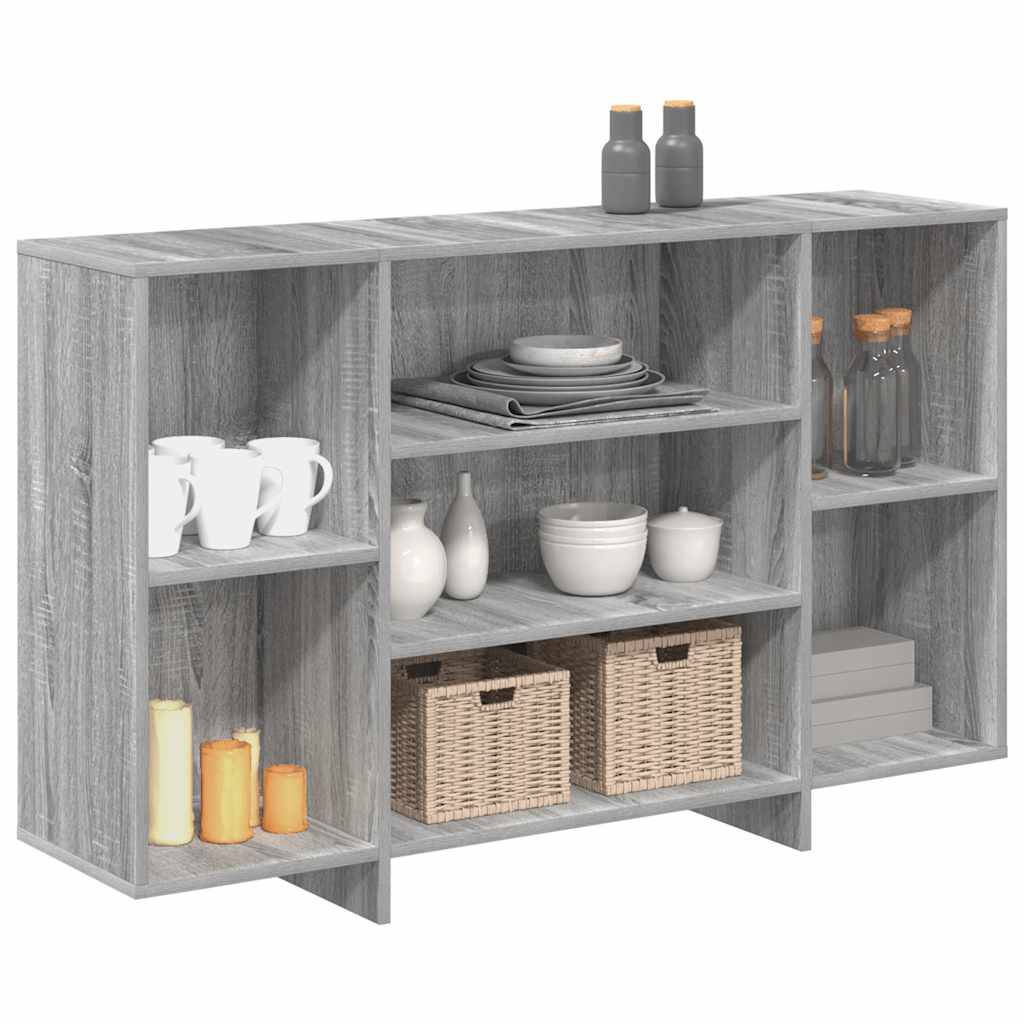 vidaXL Sideboard Grau Sonoma 120x30x75 cm Holzwerkstoff