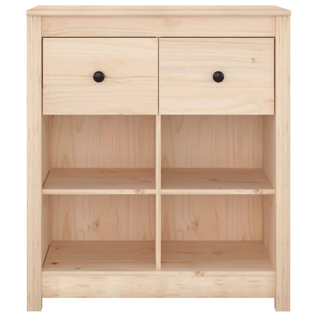 vidaXL Sideboard 70x35x80 cm Massivholz Kiefer