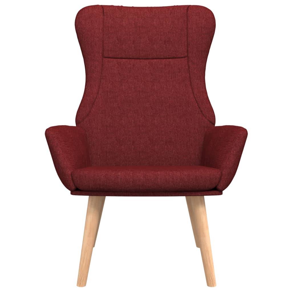 vidaXL Relaxsessel Stoff Weinrot