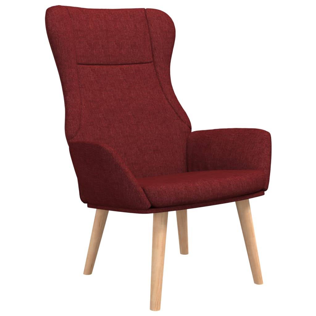 vidaXL Relaxsessel Stoff Weinrot