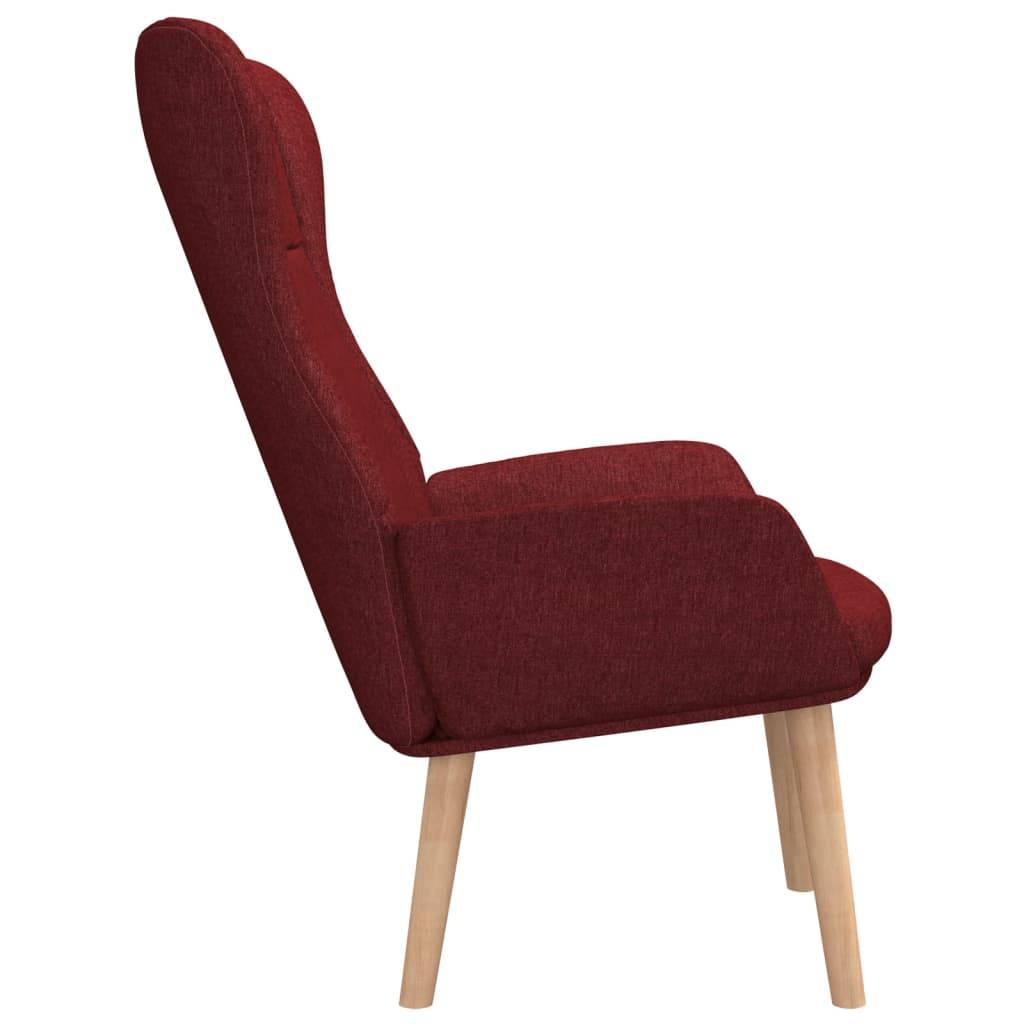 vidaXL Relaxsessel Stoff Weinrot