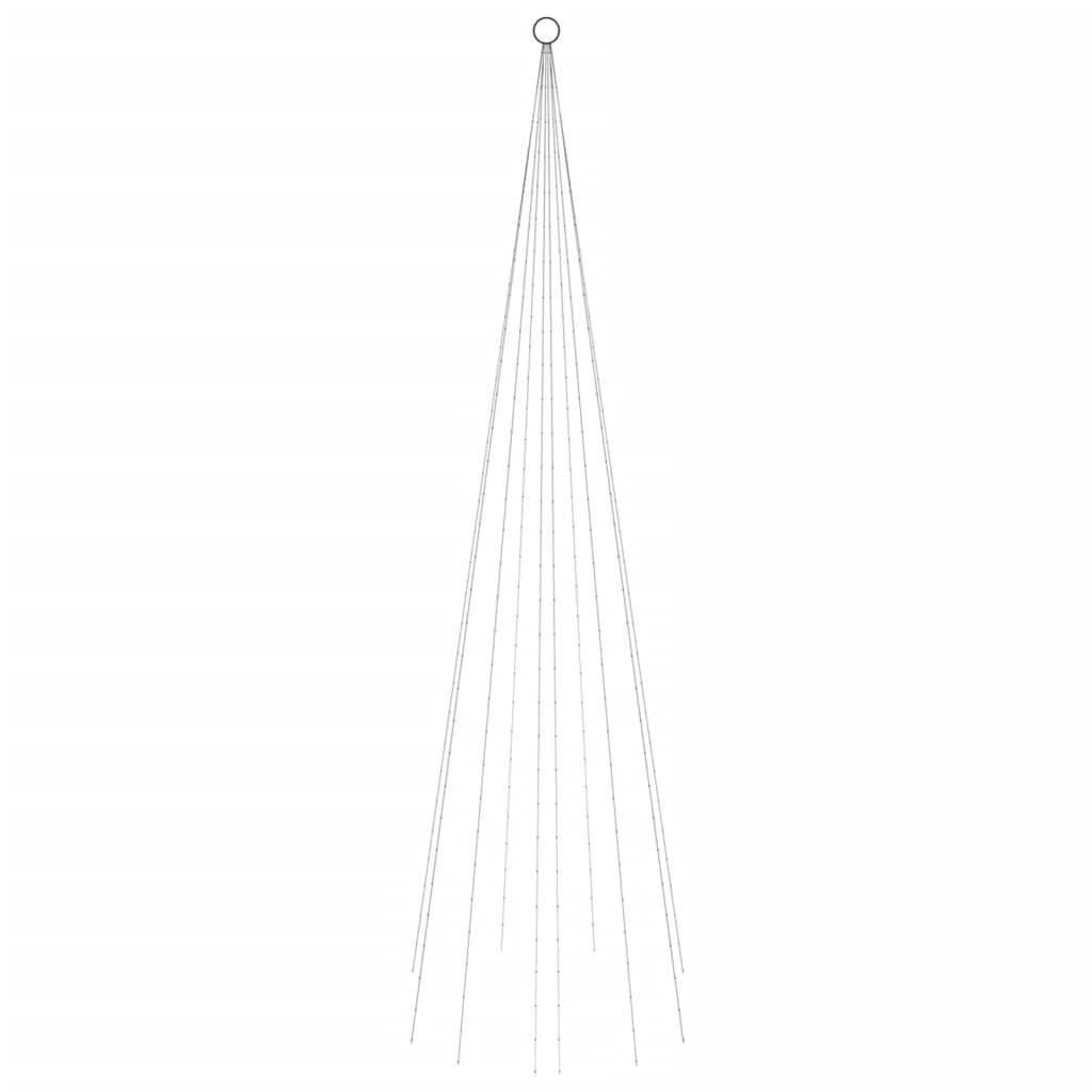 vidaXL LED-Weihnachtsbaum für Fahnenmast Warmweiß 310 LEDs 300 cm