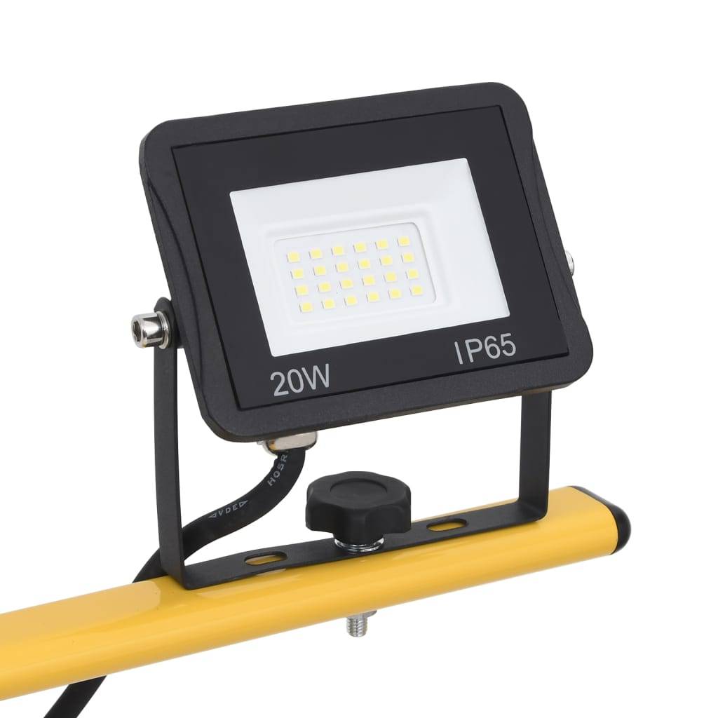 vidaXL LED-Fluter mit Stativ 2x20 W Kaltweiß