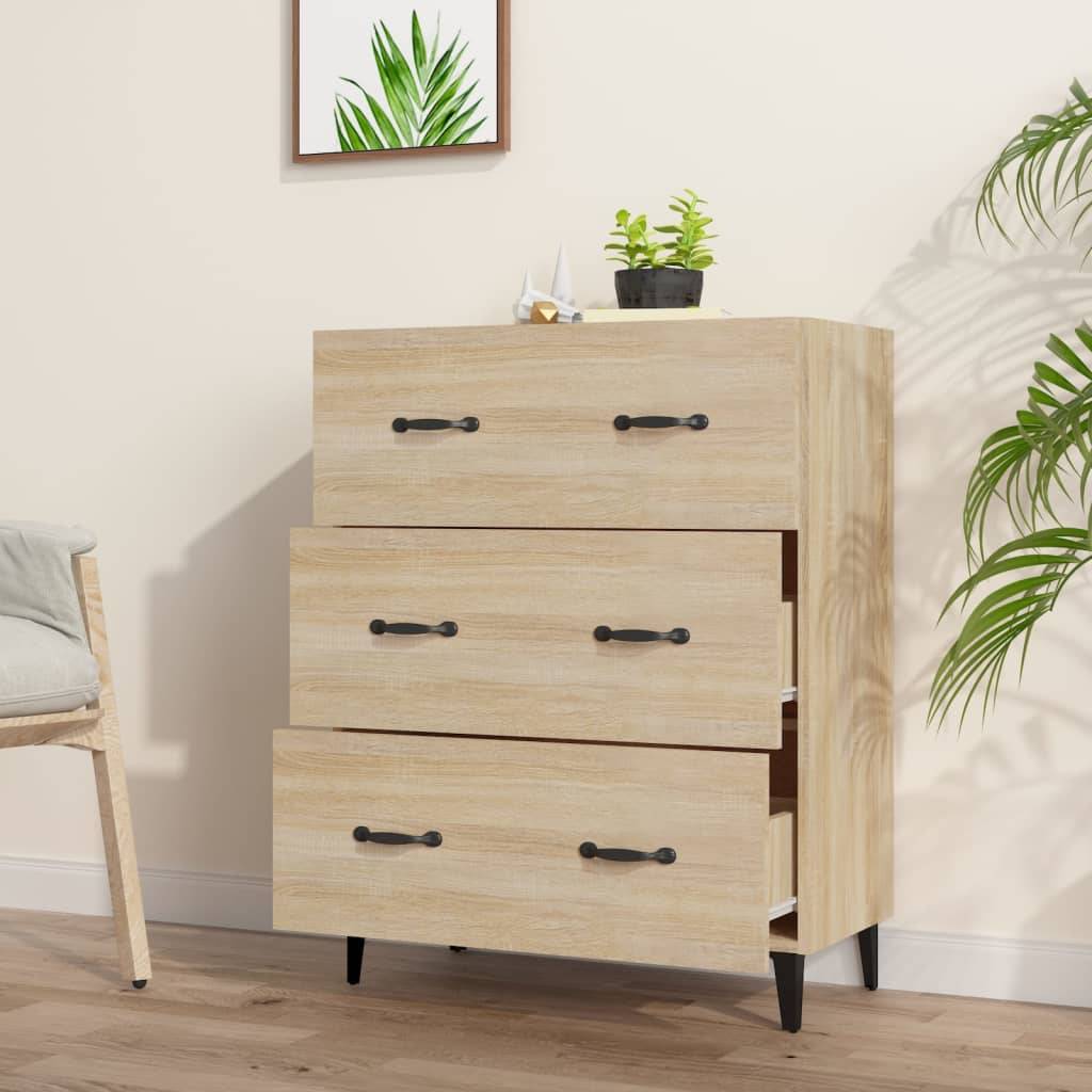 vidaXL Sideboard Sonoma-Eiche 69,5x34x90 cm Holzwerkstoff