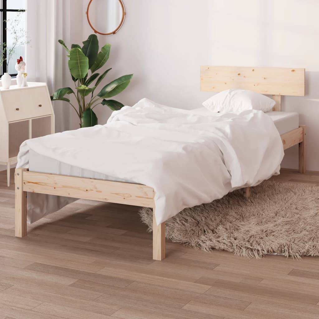 vidaXL Massivholzbett Kiefernholz 100x200 cm