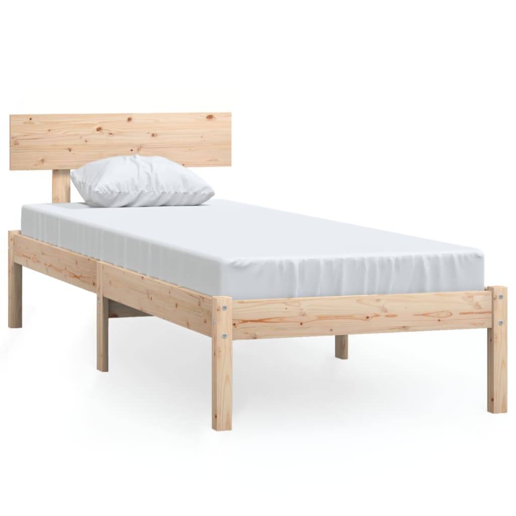 vidaXL Massivholzbett Kiefernholz 100x200 cm