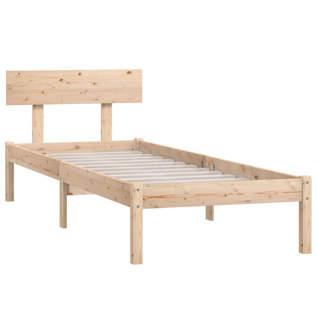 vidaXL Massivholzbett Kiefernholz 100x200 cm