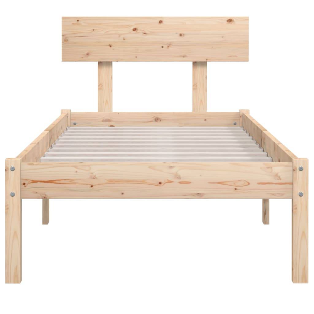vidaXL Massivholzbett Kiefernholz 100x200 cm