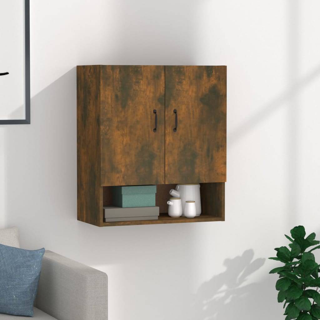 vidaXL Wandschrank Räuchereiche 60x31x70 cm Holzwerkstoff
