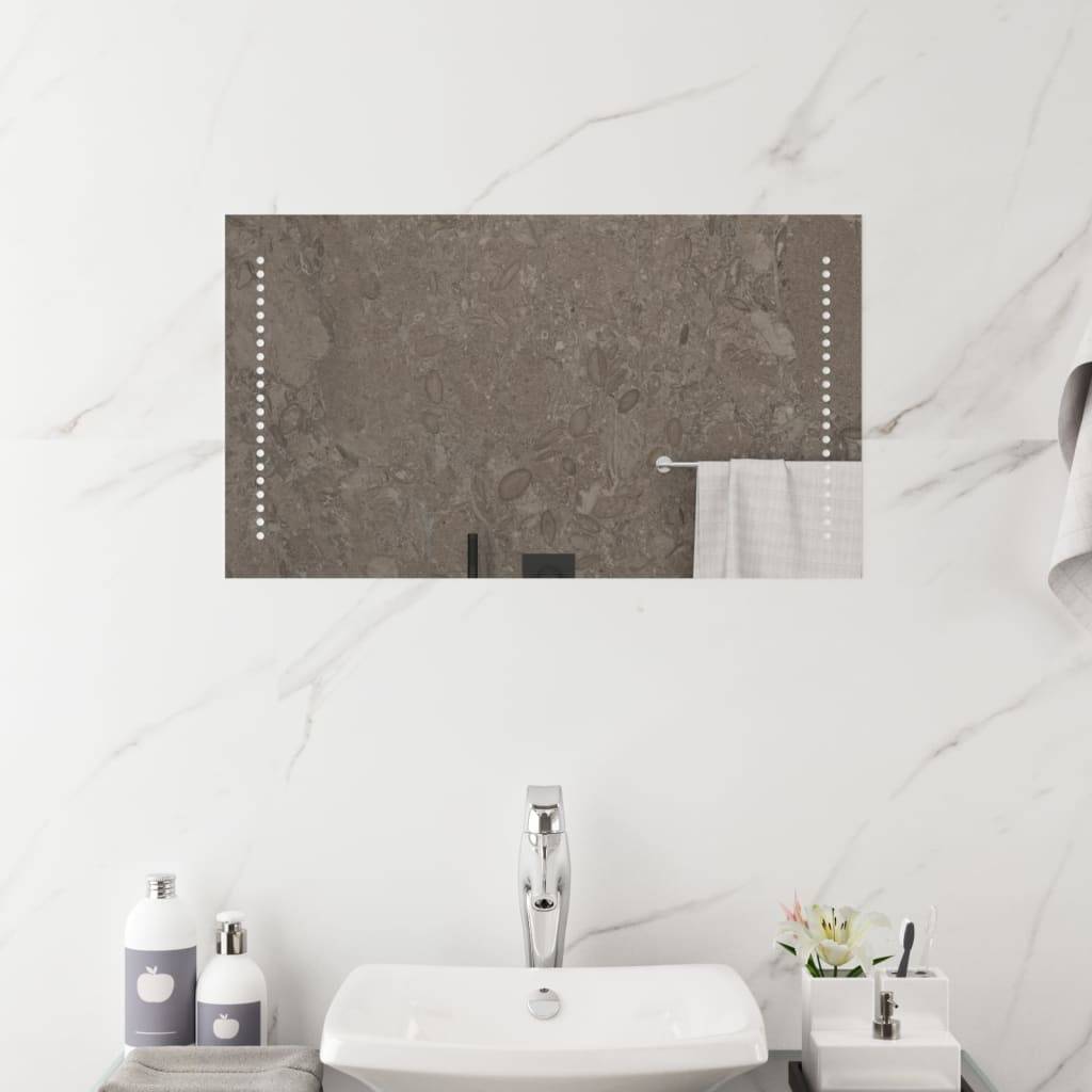 vidaXL LED-Badspiegel 70x40 cm