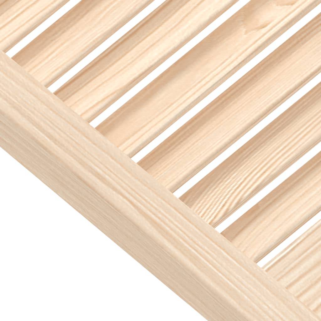 vidaXL Schranktüren Lamellen-Design 4 Stk. 61,5x39,4 cm Massivholz