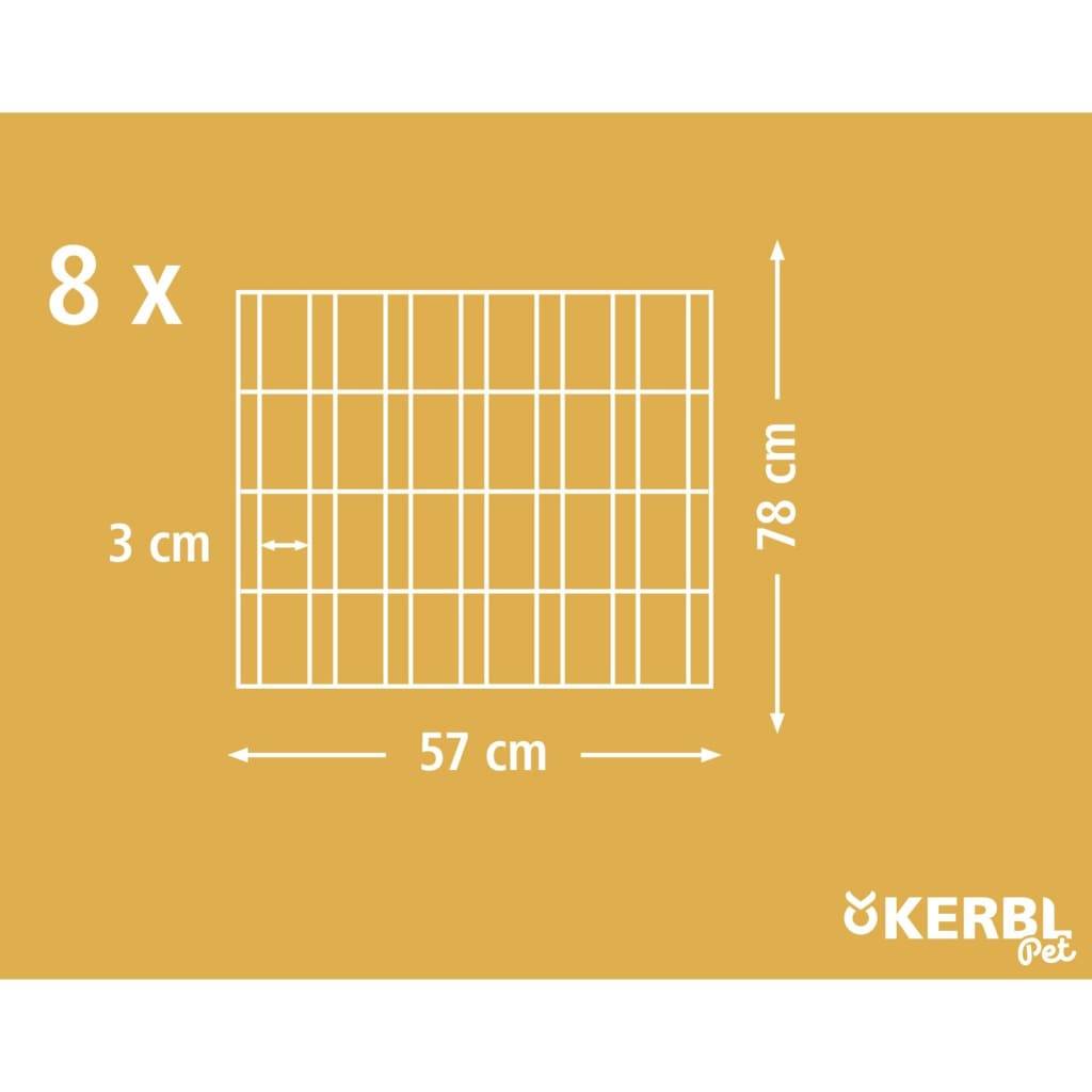 Kerbl Freilaufgehege mit Tür Silbern