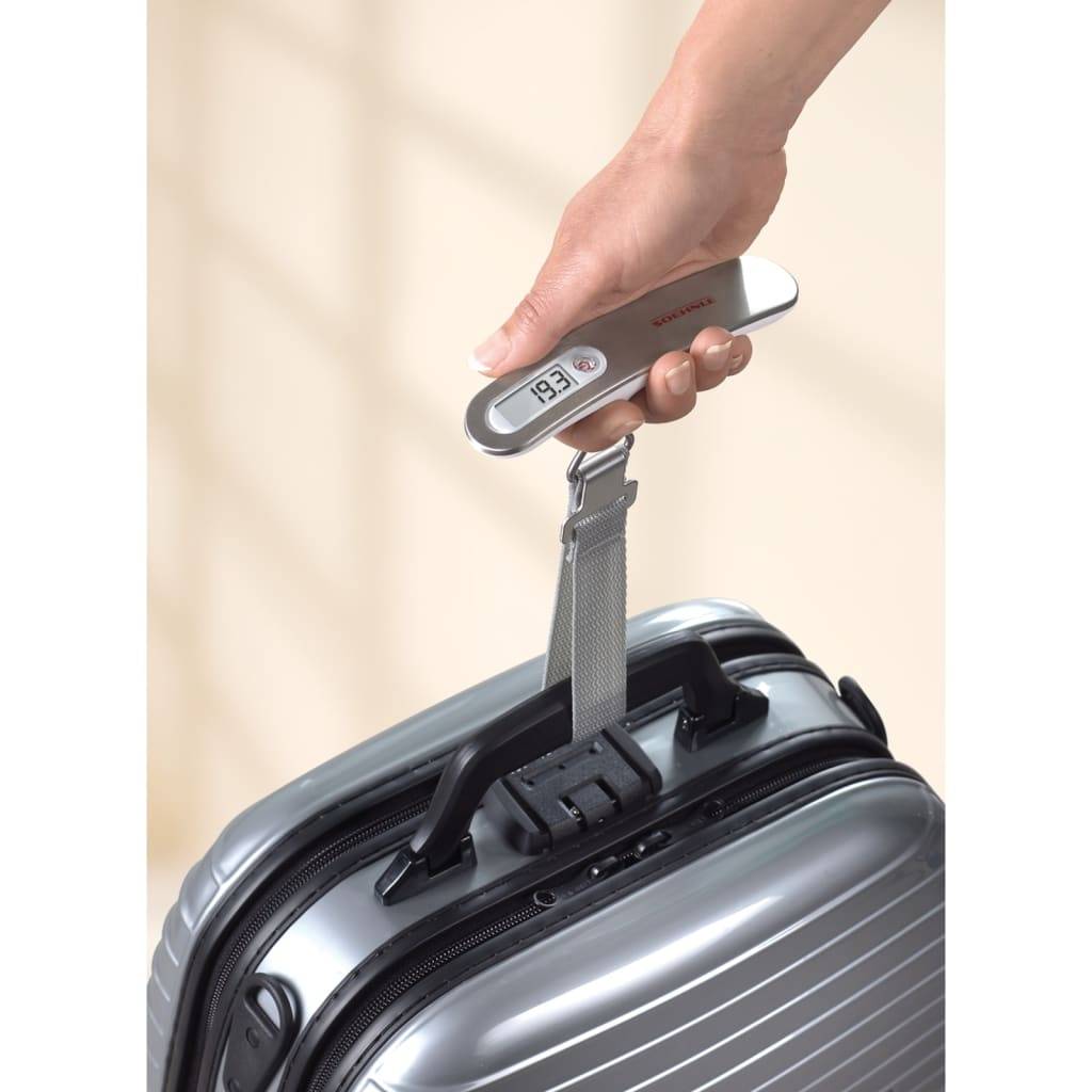 Soehnle Kofferwaage Tragbar Digital 50 kg Silbern