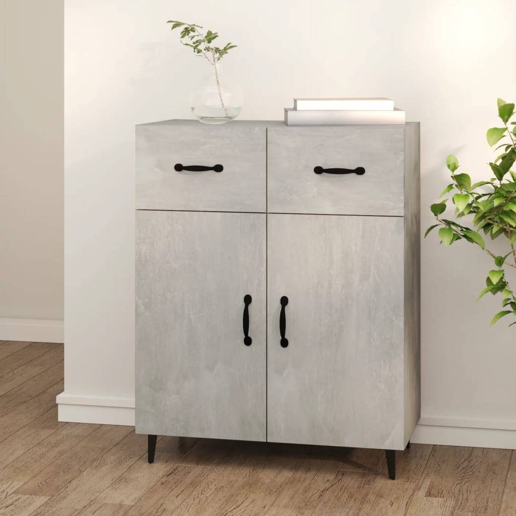 vidaXL Sideboard Betongrau 69,5x34x90 cm Holzwerkstoff