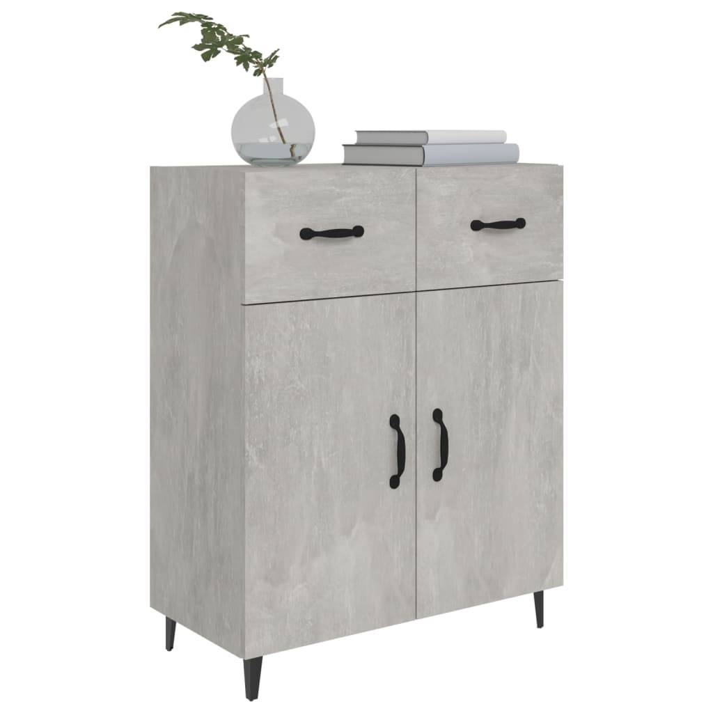 vidaXL Sideboard Betongrau 69,5x34x90 cm Holzwerkstoff