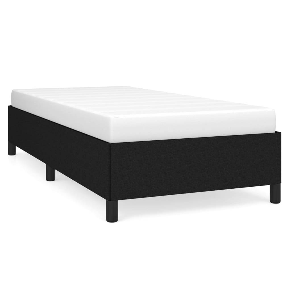 vidaXL Bettgestell ohne Matratze Schwarz 90x190 cm Stoff