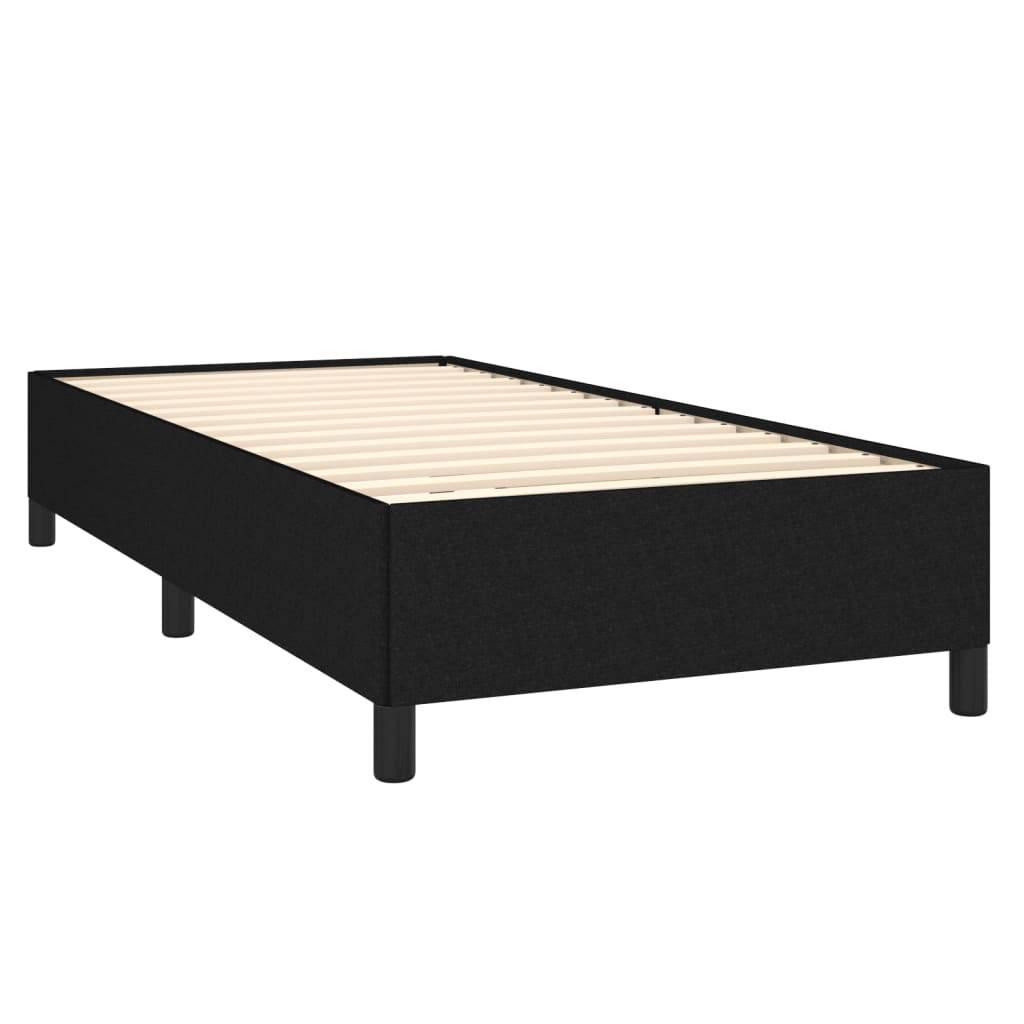 vidaXL Bettgestell ohne Matratze Schwarz 90x190 cm Stoff