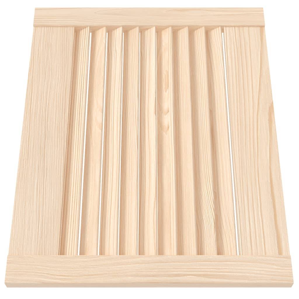 vidaXL Schranktüren Lamellen-Design 2 Stk. 39,5x49,4 cm Massivholz