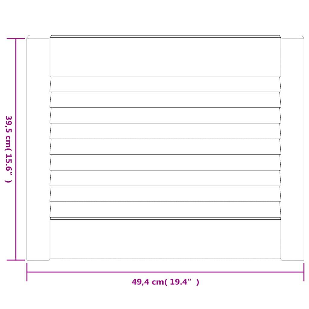 vidaXL Schranktüren Lamellen-Design 4 Stk. 39,5x49,4 Massivholz Kiefer