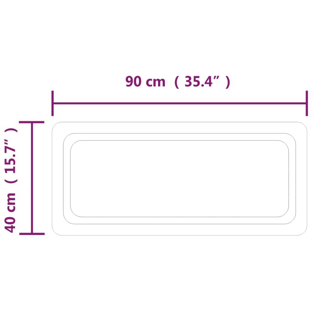 vidaXL LED-Badspiegel 90x40 cm