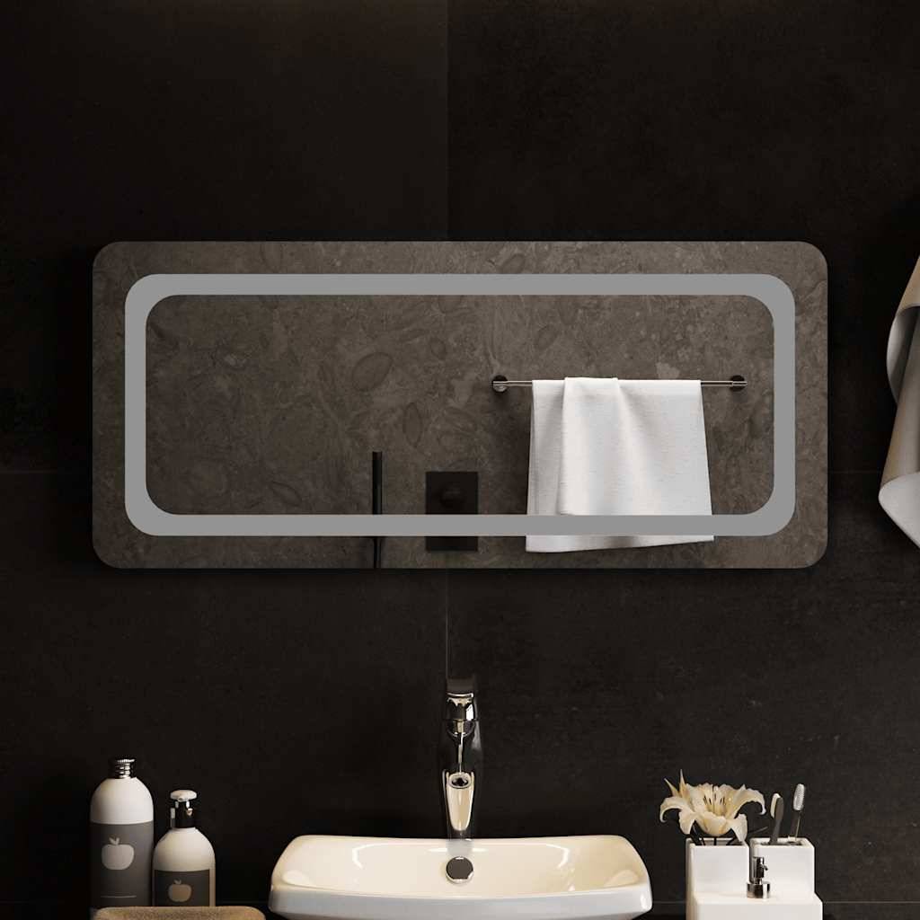 vidaXL LED-Badspiegel 90x40 cm