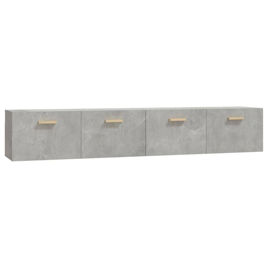 vidaXL Wandschränke 2 Stk. Betongrau 100x36,5x35 cm Holzwerkstoff