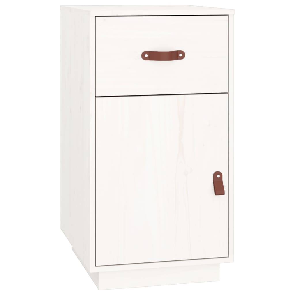 vidaXL Schreibtisch-Schrank Weiß 40x50x75 cm Massivholz Kiefer