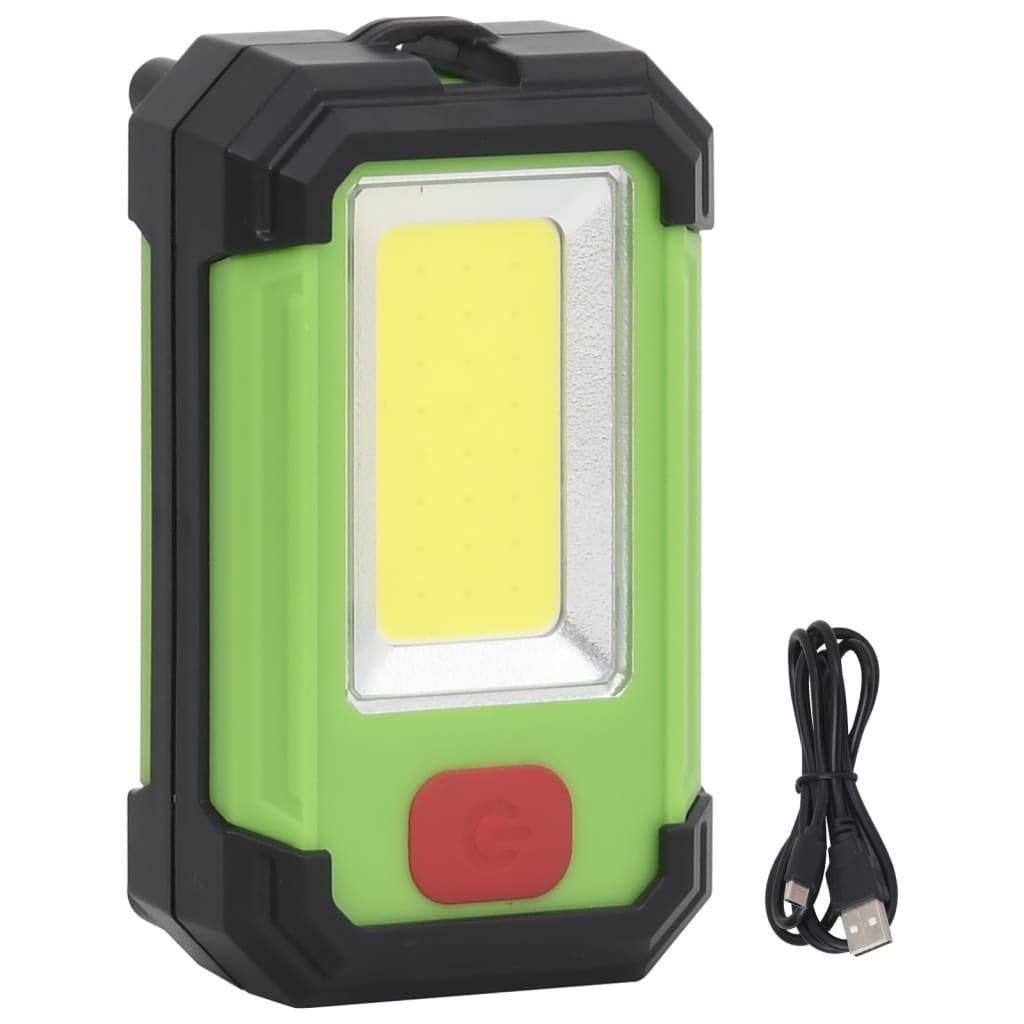 vidaXL LED-Strahler Tragbar Solarbetrieben 7W Kaltweiß