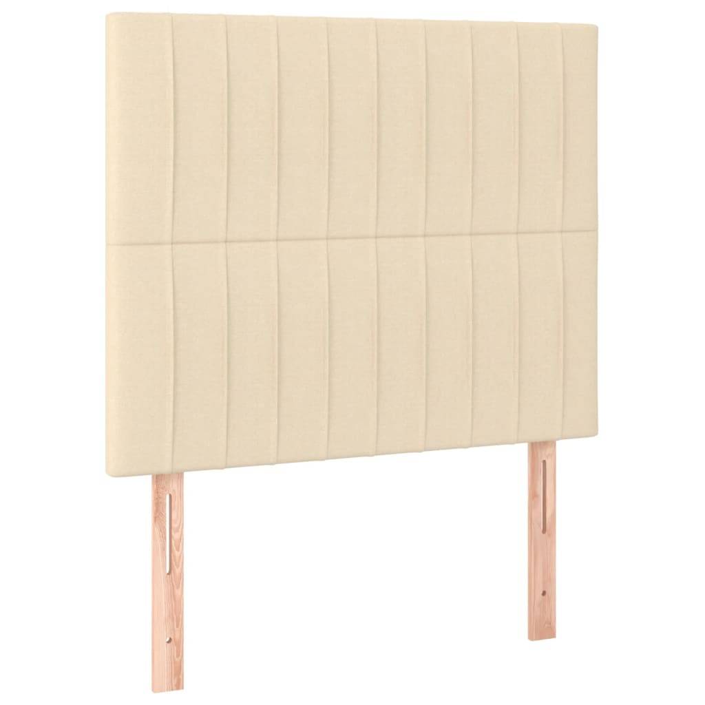 vidaXL Kopfteile 2 Stk. Creme 80x5x78/88 cm Stoff