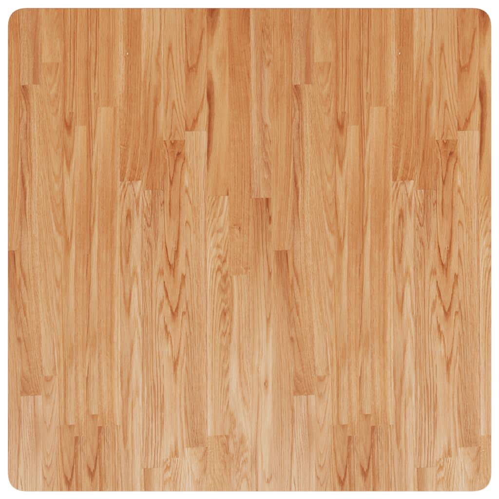 vidaXL Tischplatte Quadratisch Hellbraun 90x90x2,5cm Behandelte Eiche
