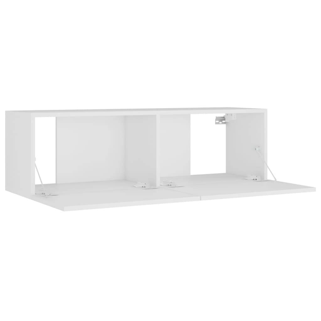 vidaXL 8-tlg. TV-Schrank-Set Weiß Holzwerkstoff