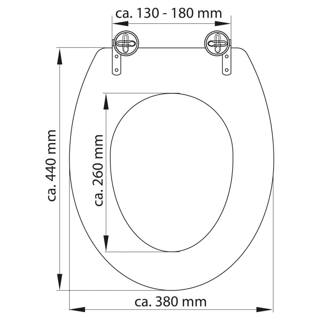 SCHÜTTE WC-Sitz WHITE Holzkern