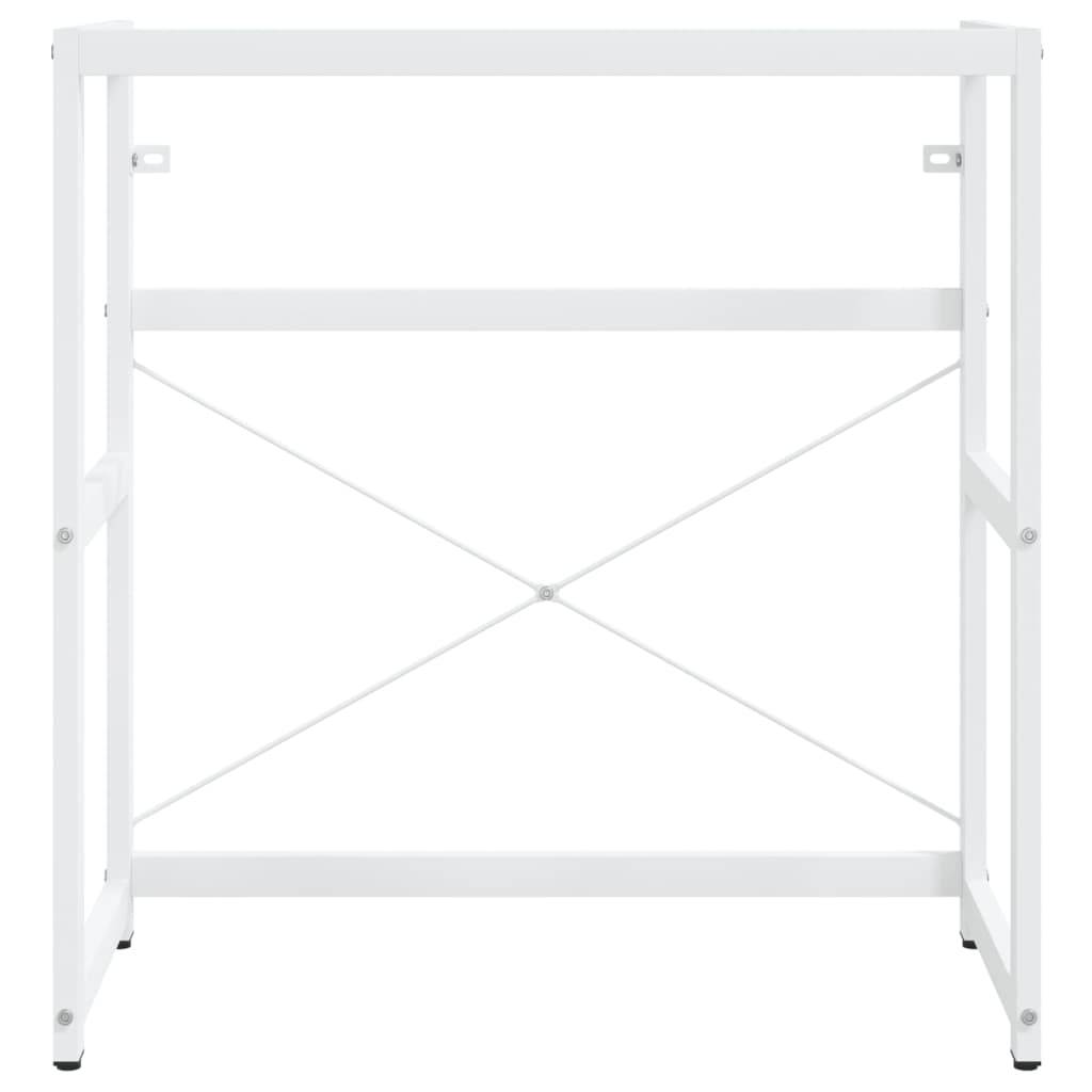 vidaXL Badezimmer Waschtischgestell Weiß 79x38x83 cm Eisen