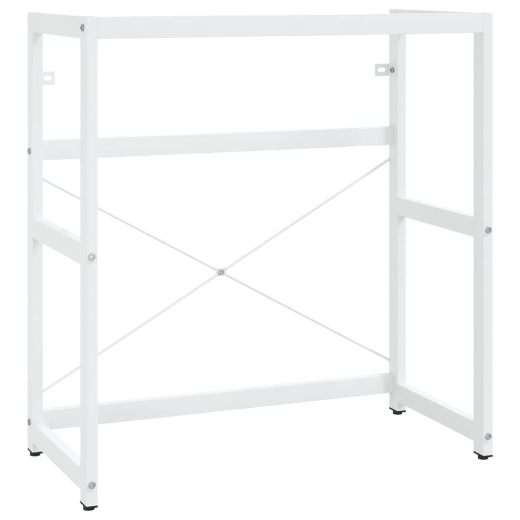 vidaXL Badezimmer Waschtischgestell Weiß 79x38x83 cm Eisen