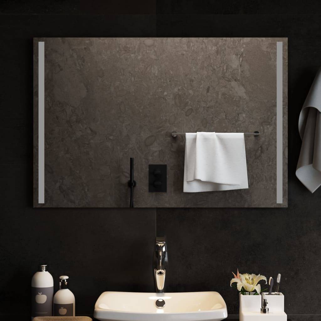 vidaXL LED-Badspiegel 90x60 cm