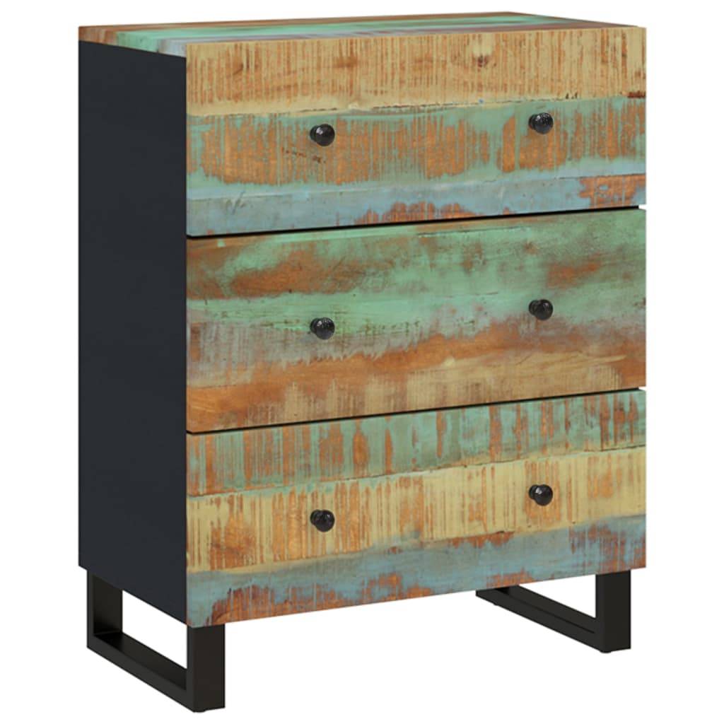 vidaXL Sideboard 60x33x75 cm Altholz Massiv