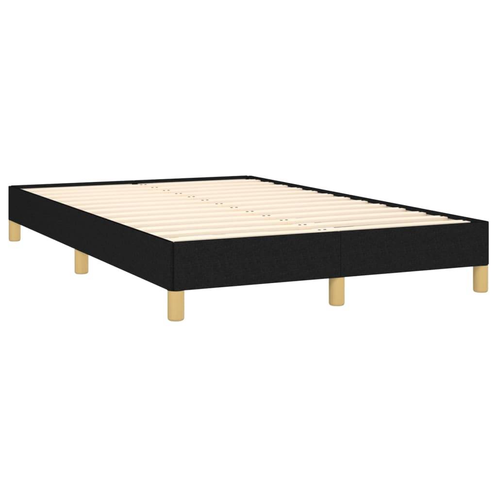 vidaXL Bettgestell ohne Matratze Schwarz 120x200 cm Stoff