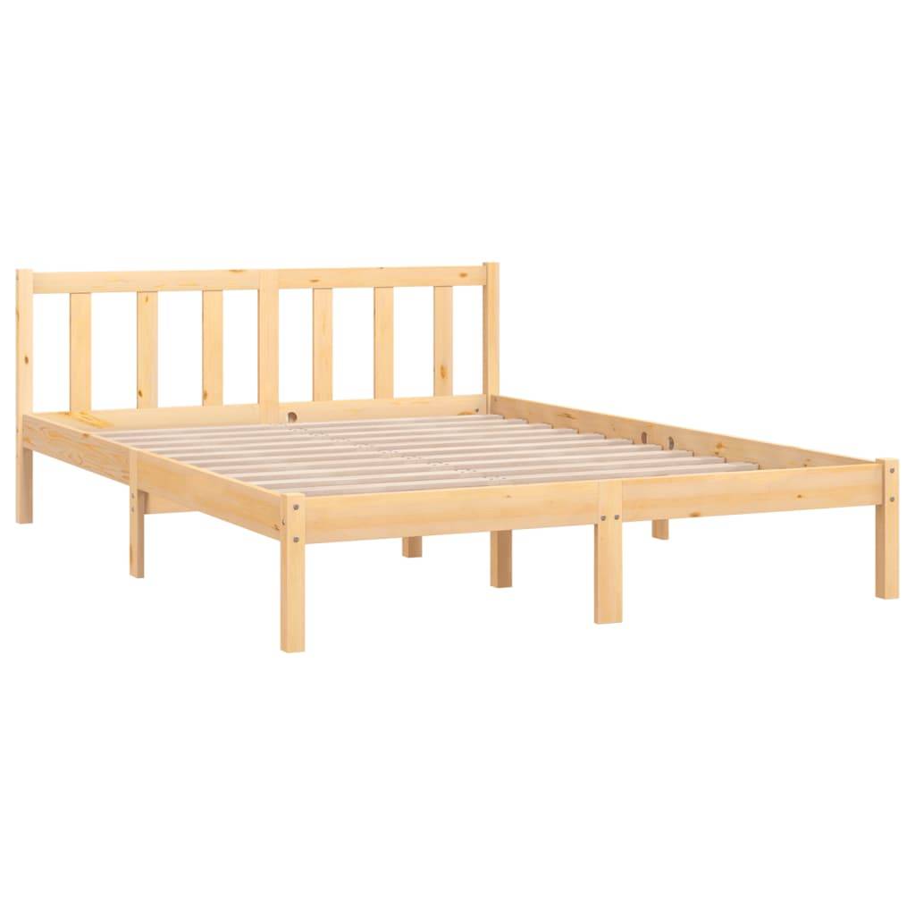 vidaXL Massivholzbett Kiefernholz 140x200 cm