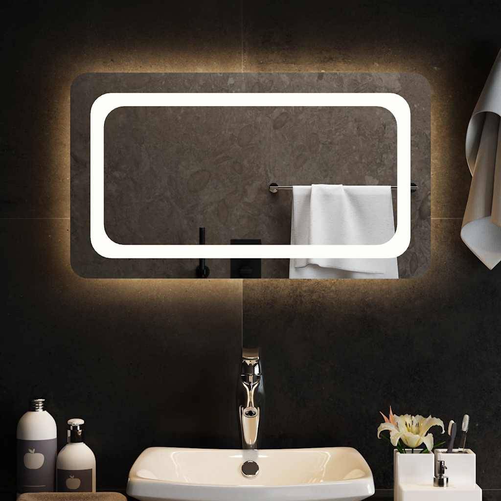 vidaXL LED-Badspiegel 70x40 cm