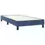 vidaXL Boxspringbett mit Matratze Dunkelblau 100x200 cm Samt vidaXL Boxspringbett mit Matratze Dunkelblau 100x200 cm Samt