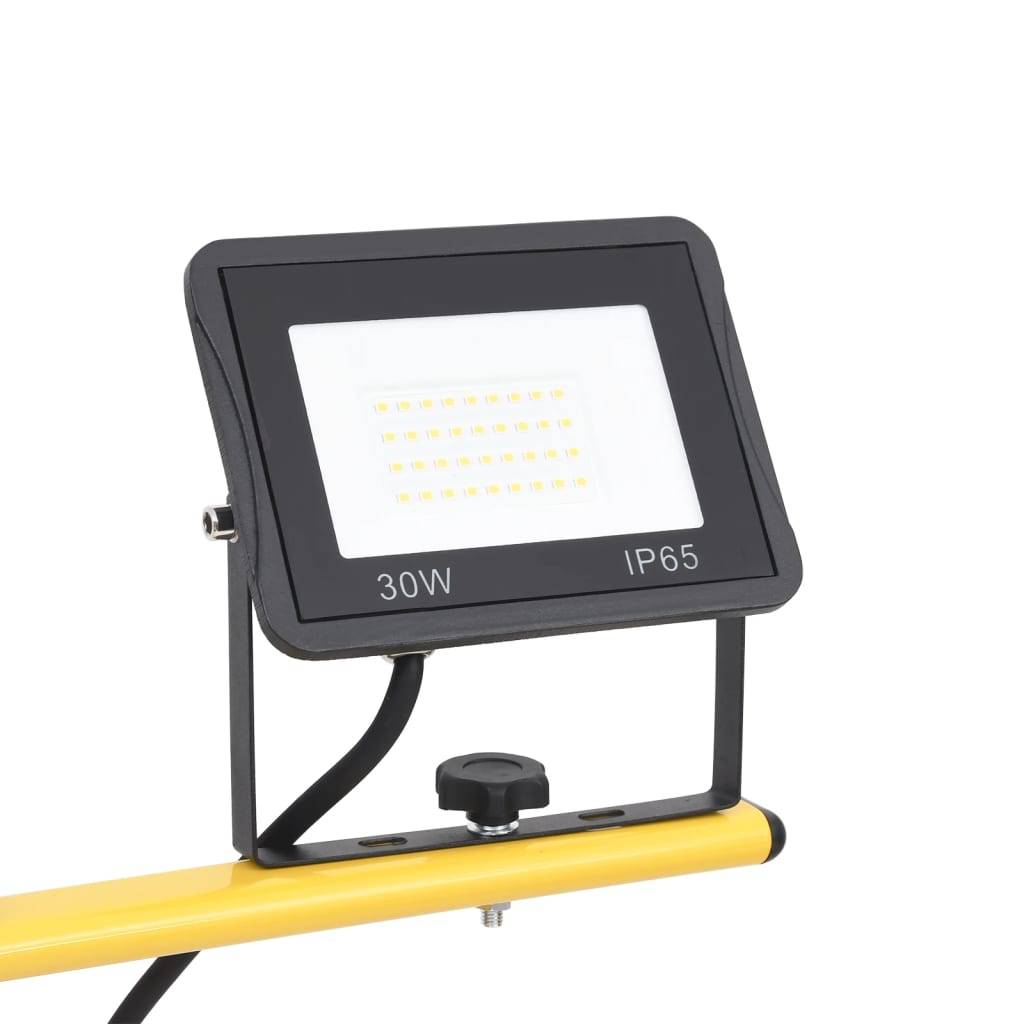 vidaXL LED-Fluter mit Stativ 2x30 W Warmweiß